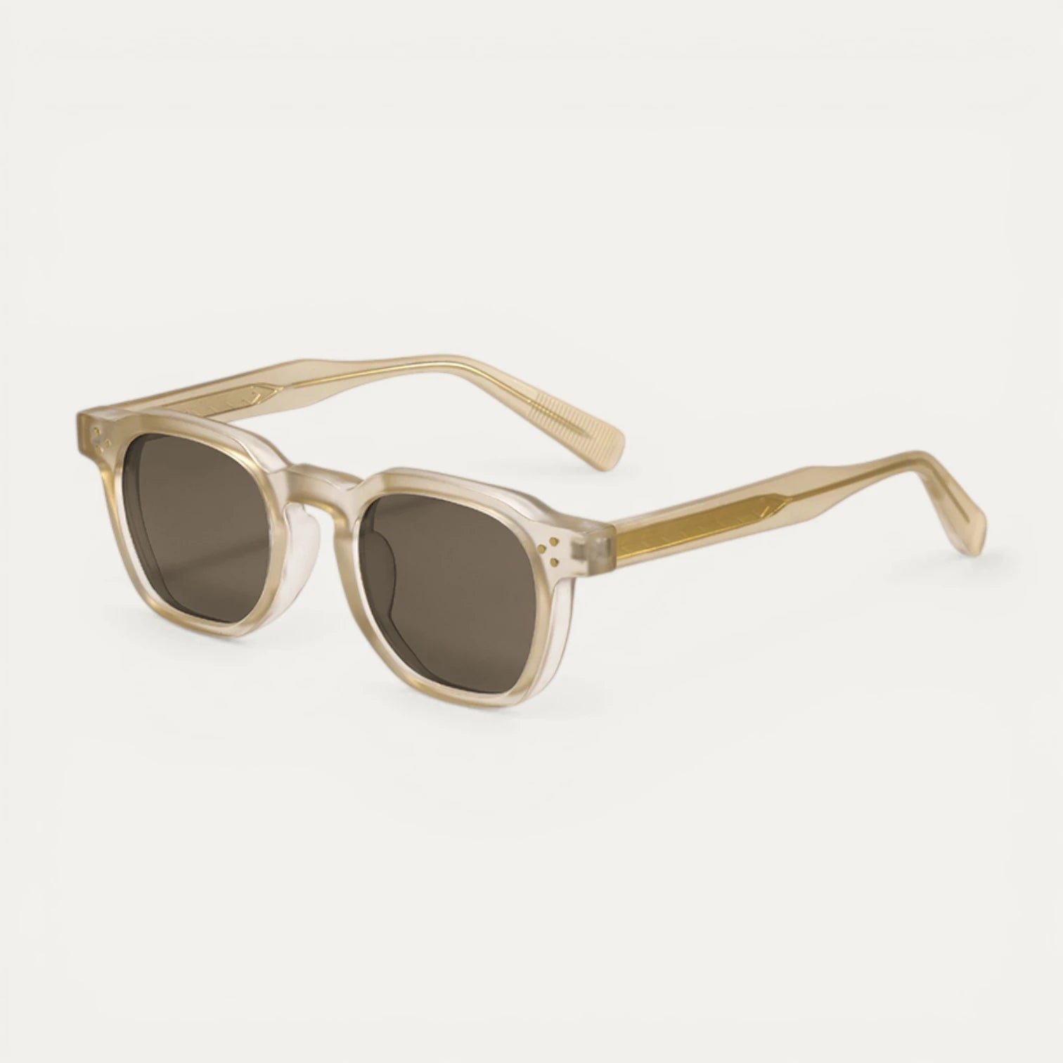 Lunettes Soleil Carrées Monture Épaisse Translucide Oversize