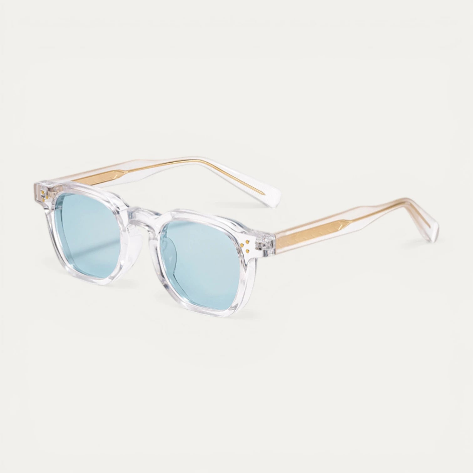 Lunettes Soleil Carrées Monture Épaisse Translucide Oversize