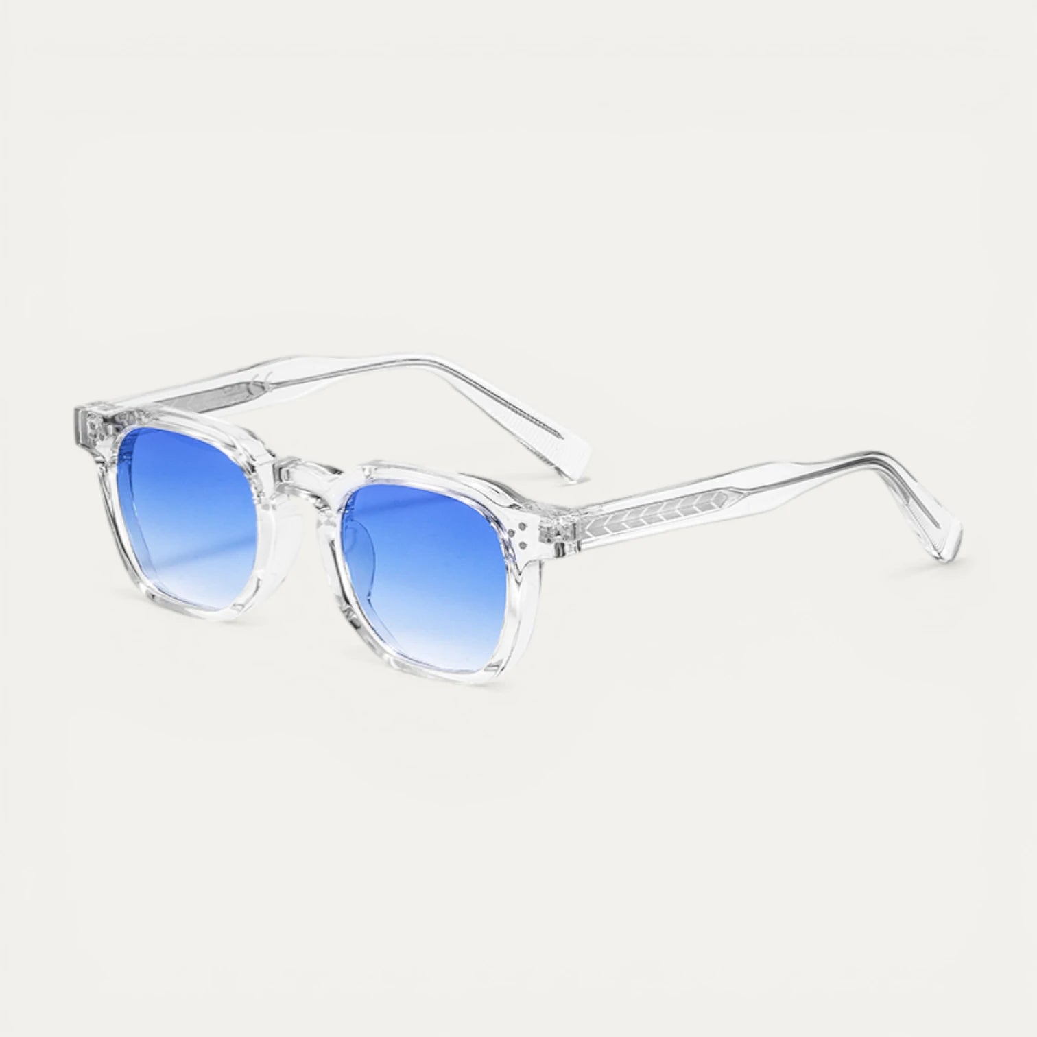 Lunettes Soleil Carrées Monture Épaisse Translucide Oversize
