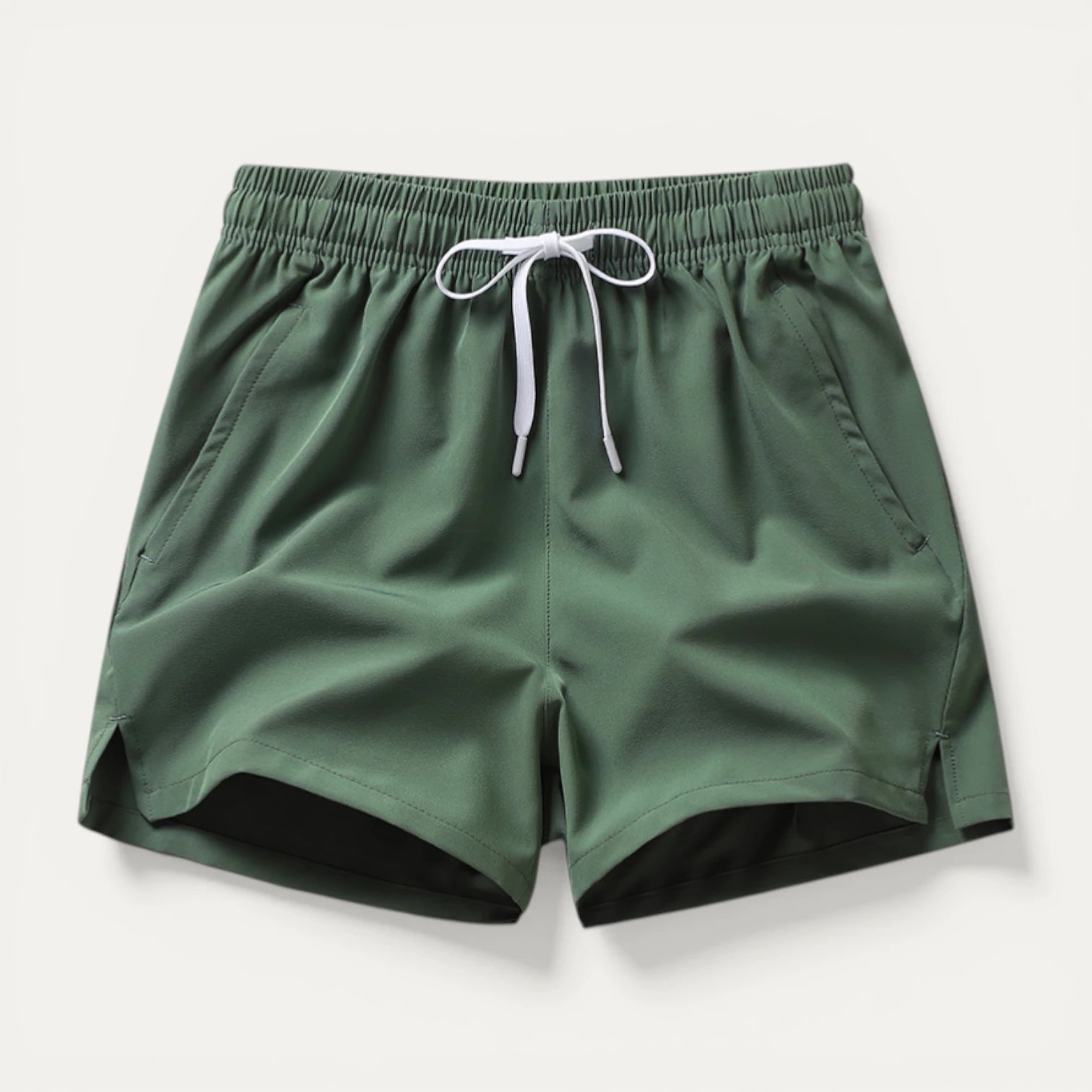 Short Homme Taille Élastique Cordon Coupe Décontractée