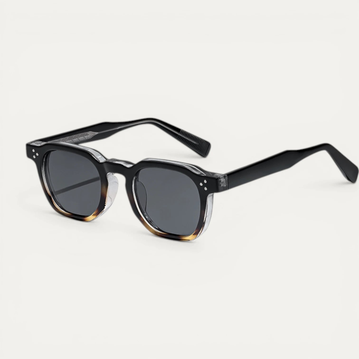 Lunettes Soleil Carrées Monture Épaisse Translucide Oversize
