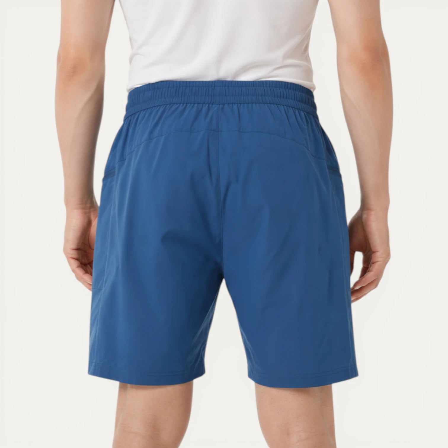 Short Homme Taille Élastique Cordon Poches Zippées