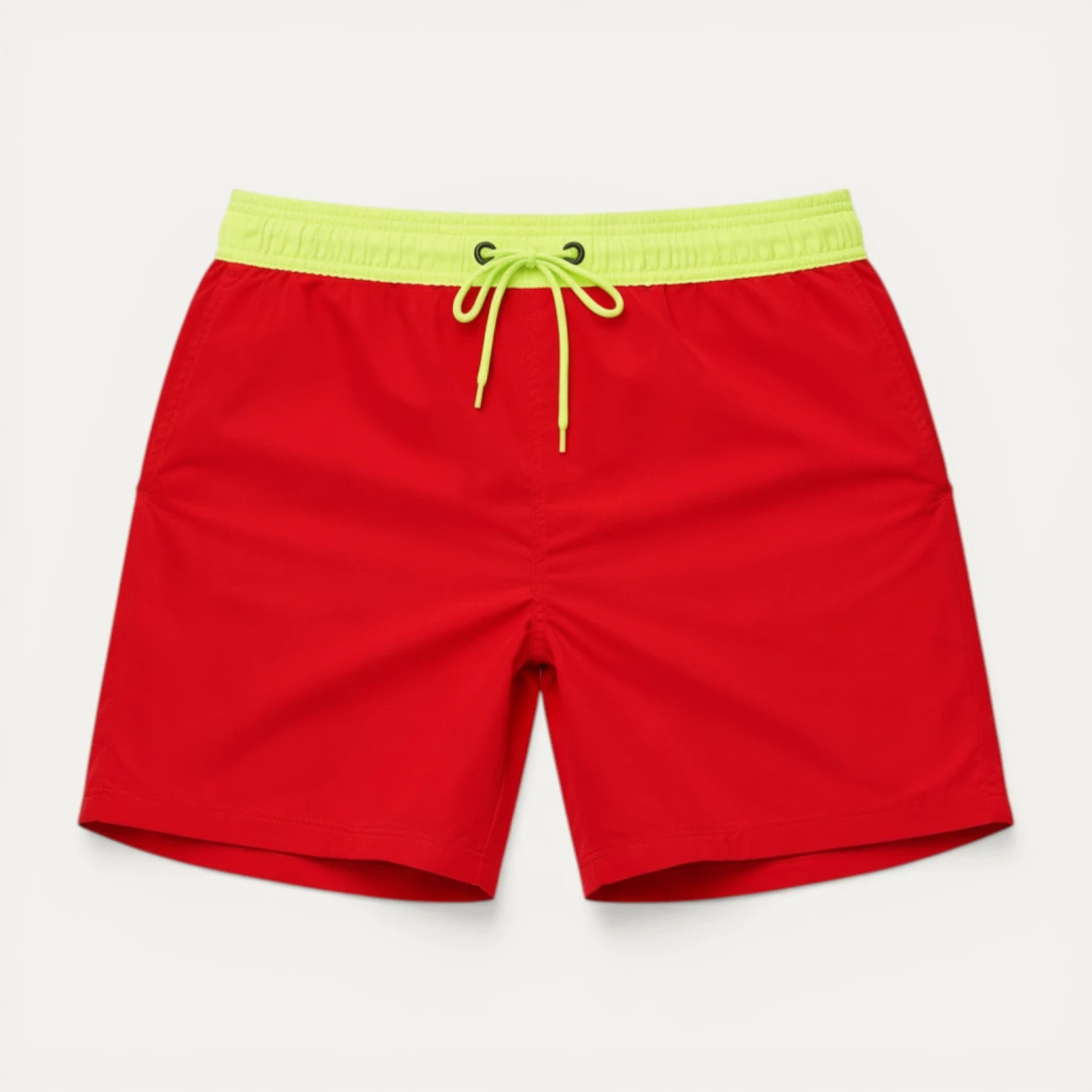 Short Bain Homme Taille Élastique Cordon Coupe