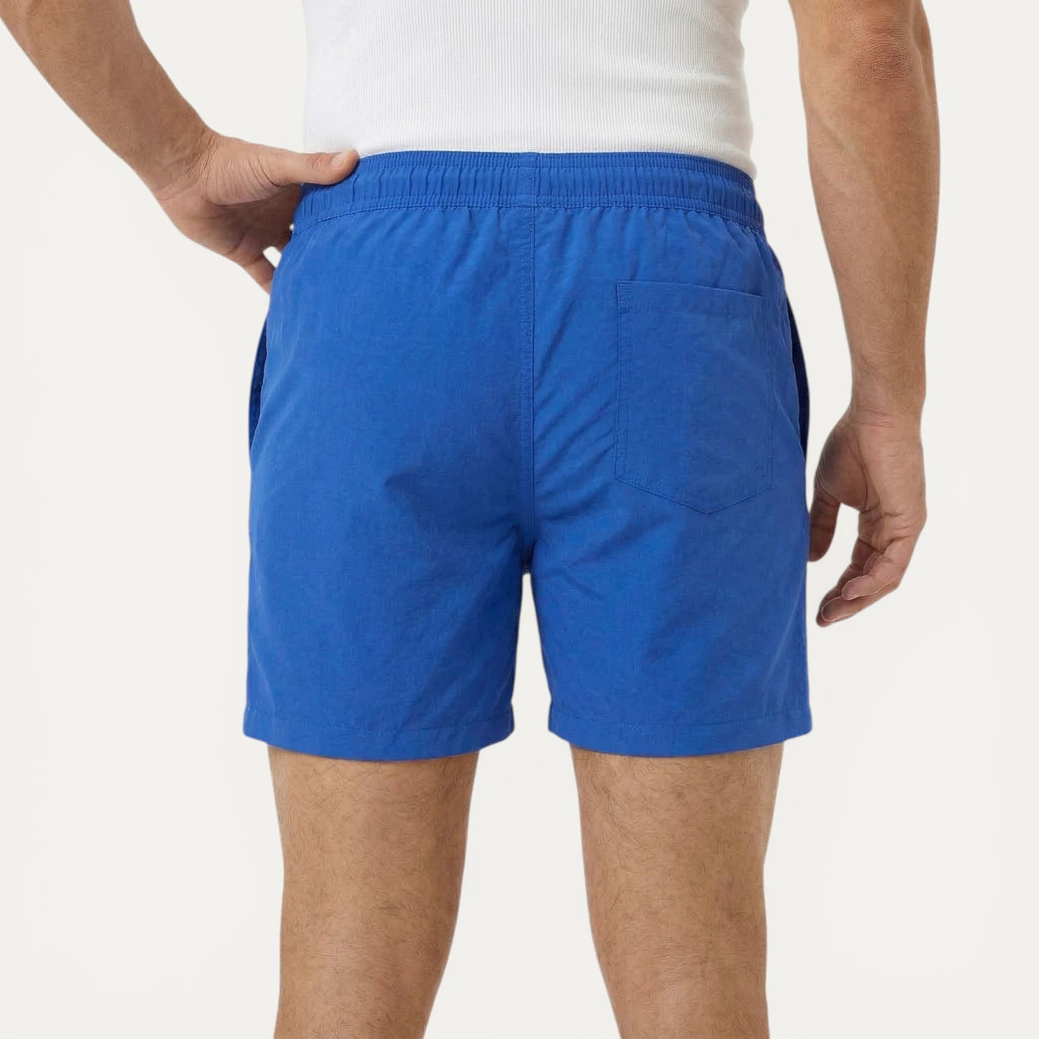 Short Bain Homme Taille Élastique Cordon Coupe
