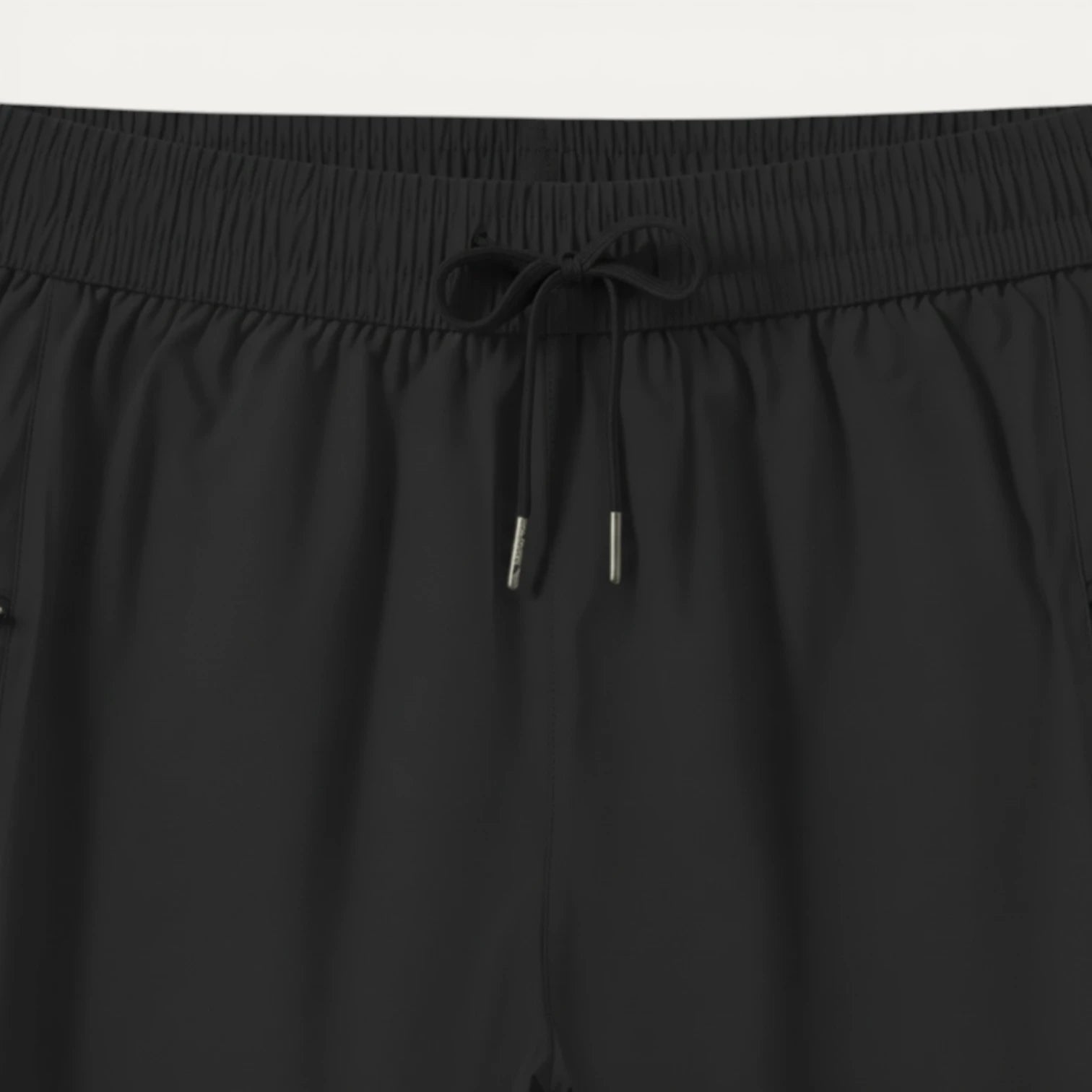 Short Homme Taille Élastique Cordon Poches Zippées