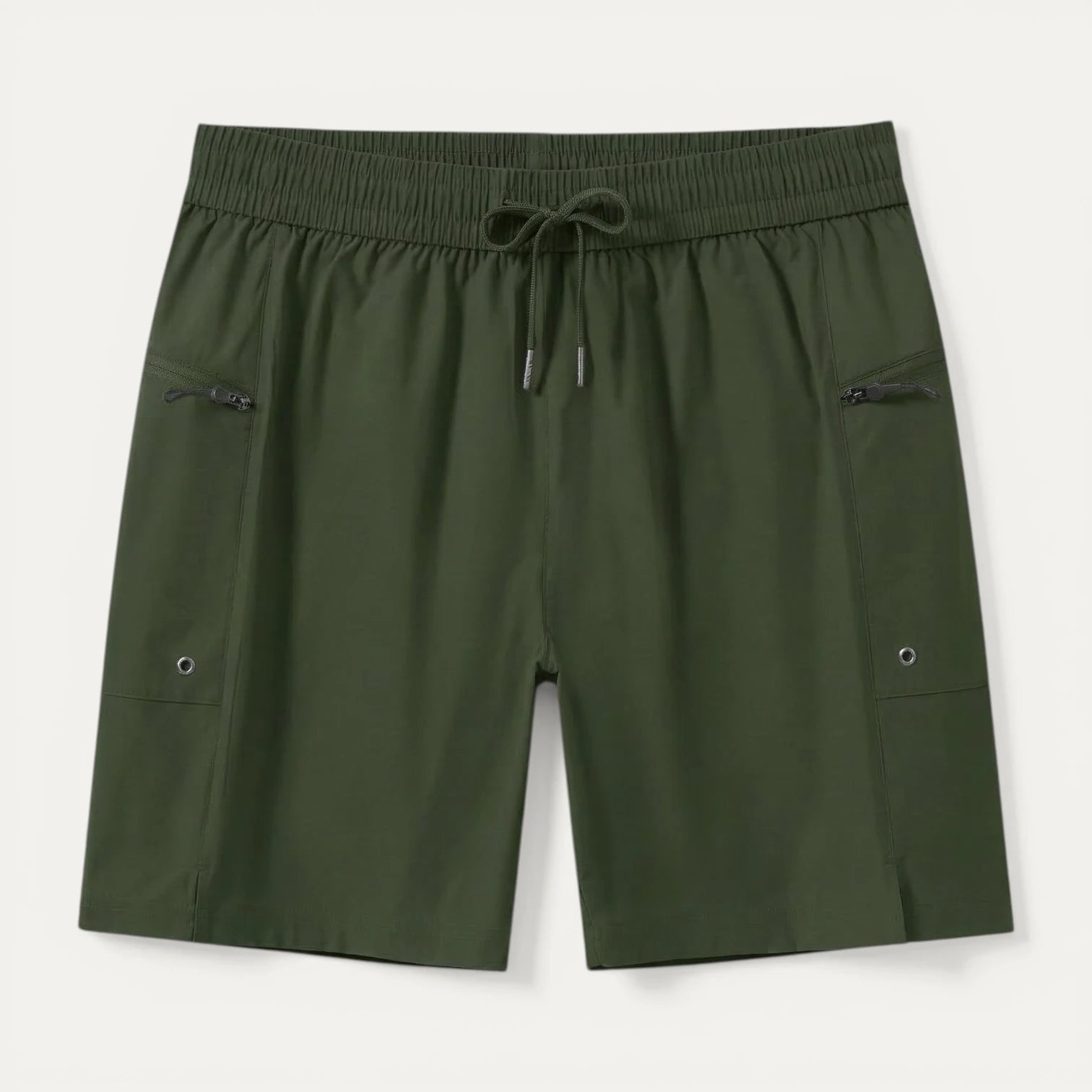 Short Homme Taille Élastique Cordon Poches Zippées