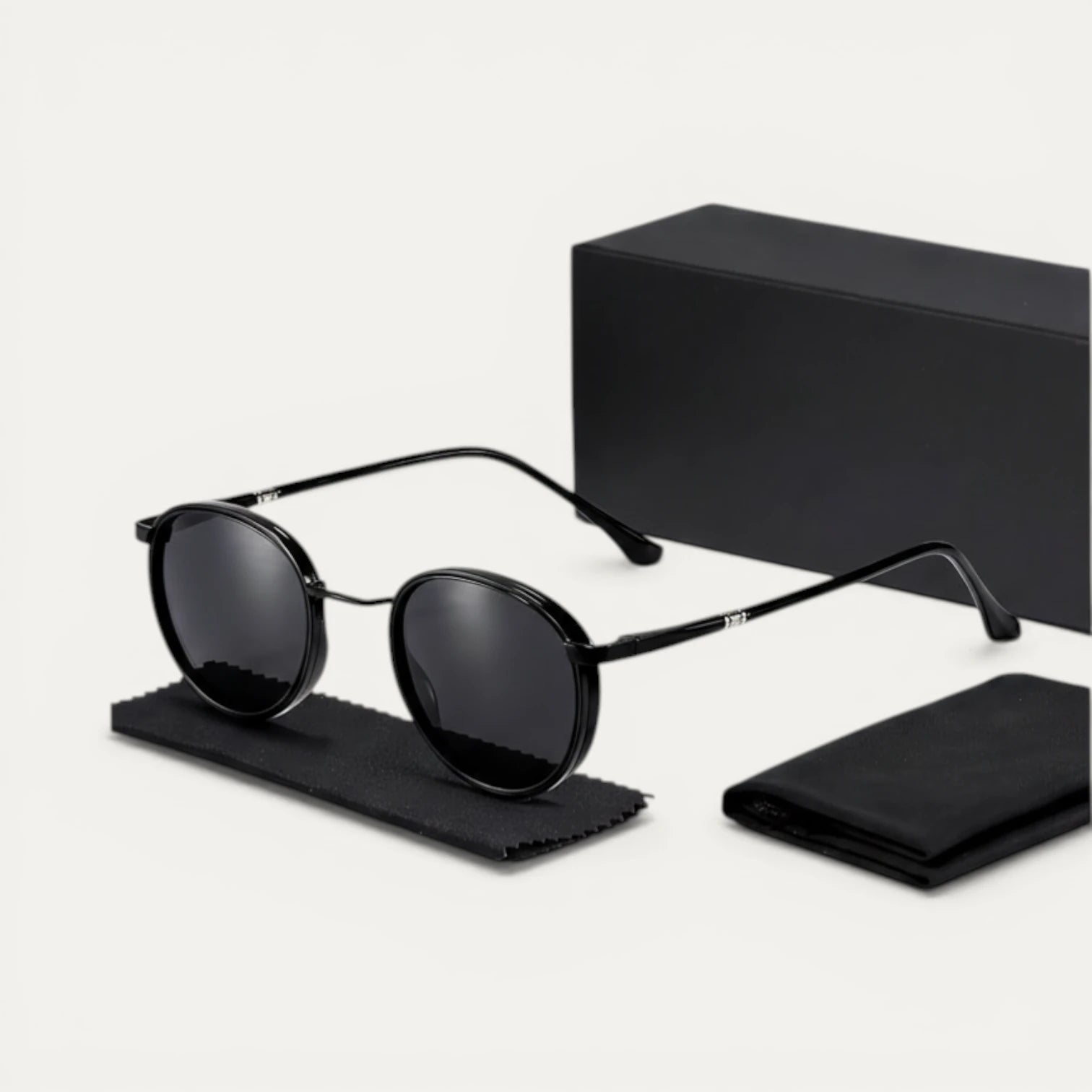 Lunettes Soleil Rondes Monture Métal Fine Design