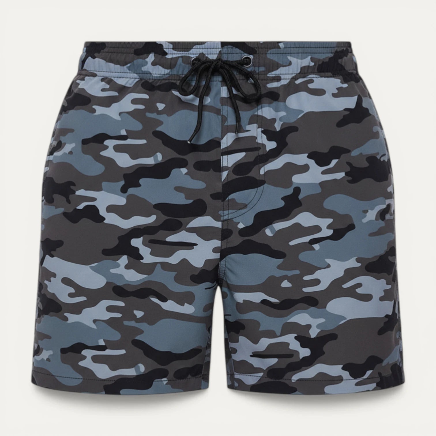 Short Bain Homme Imprimé Taille Élastique Cordon