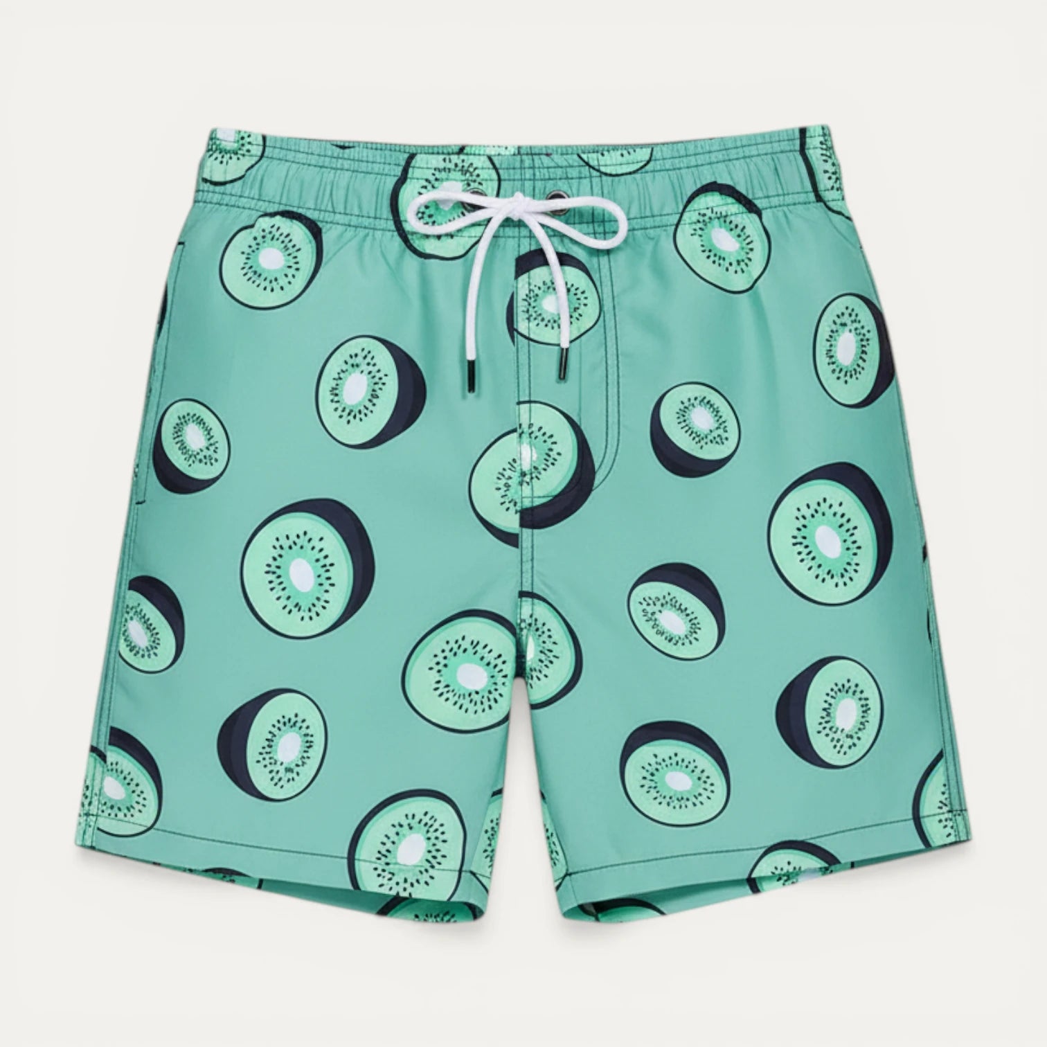Short Bain Homme Imprimé Taille Élastique Cordon