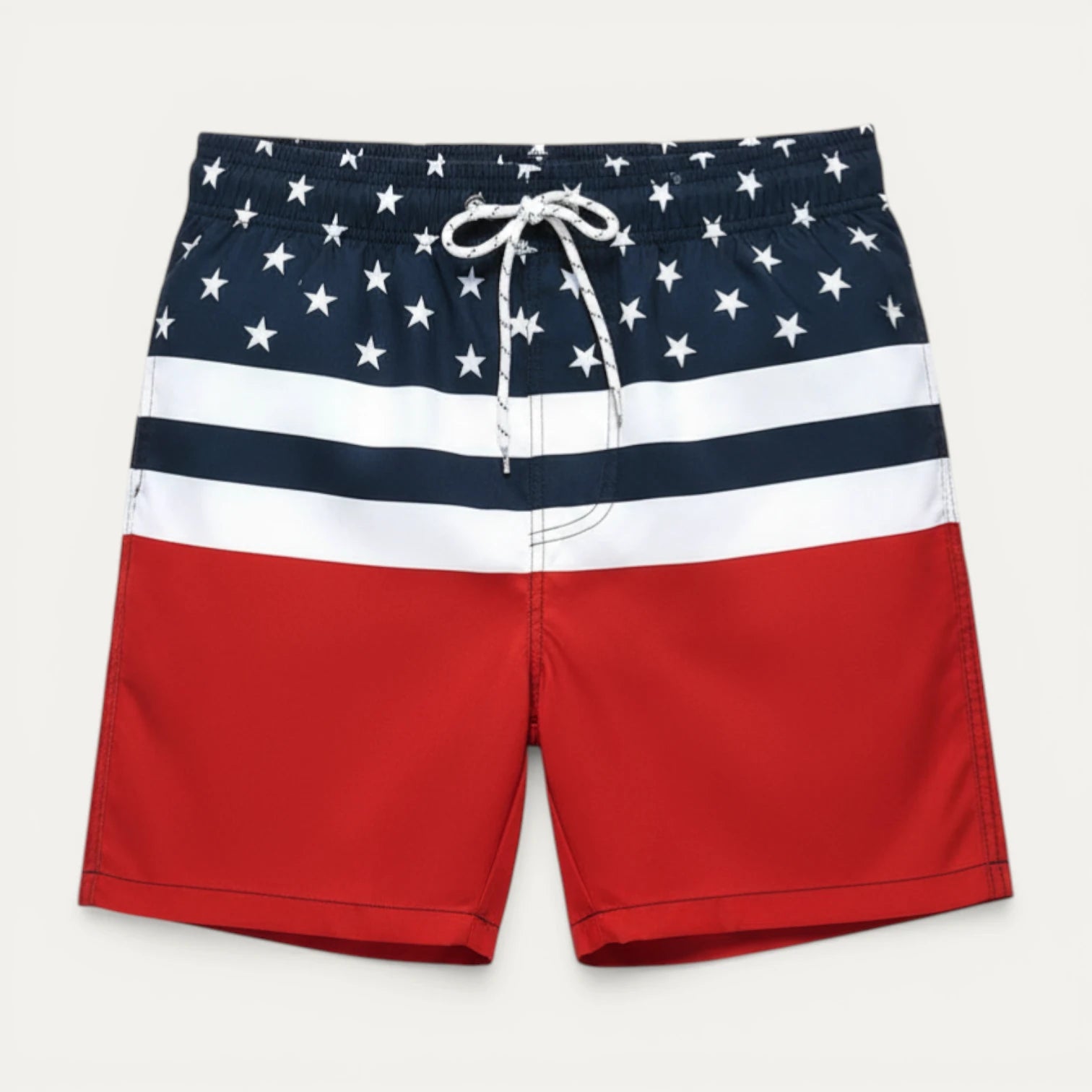 Short Bain Homme Imprimé Taille Élastique Cordon