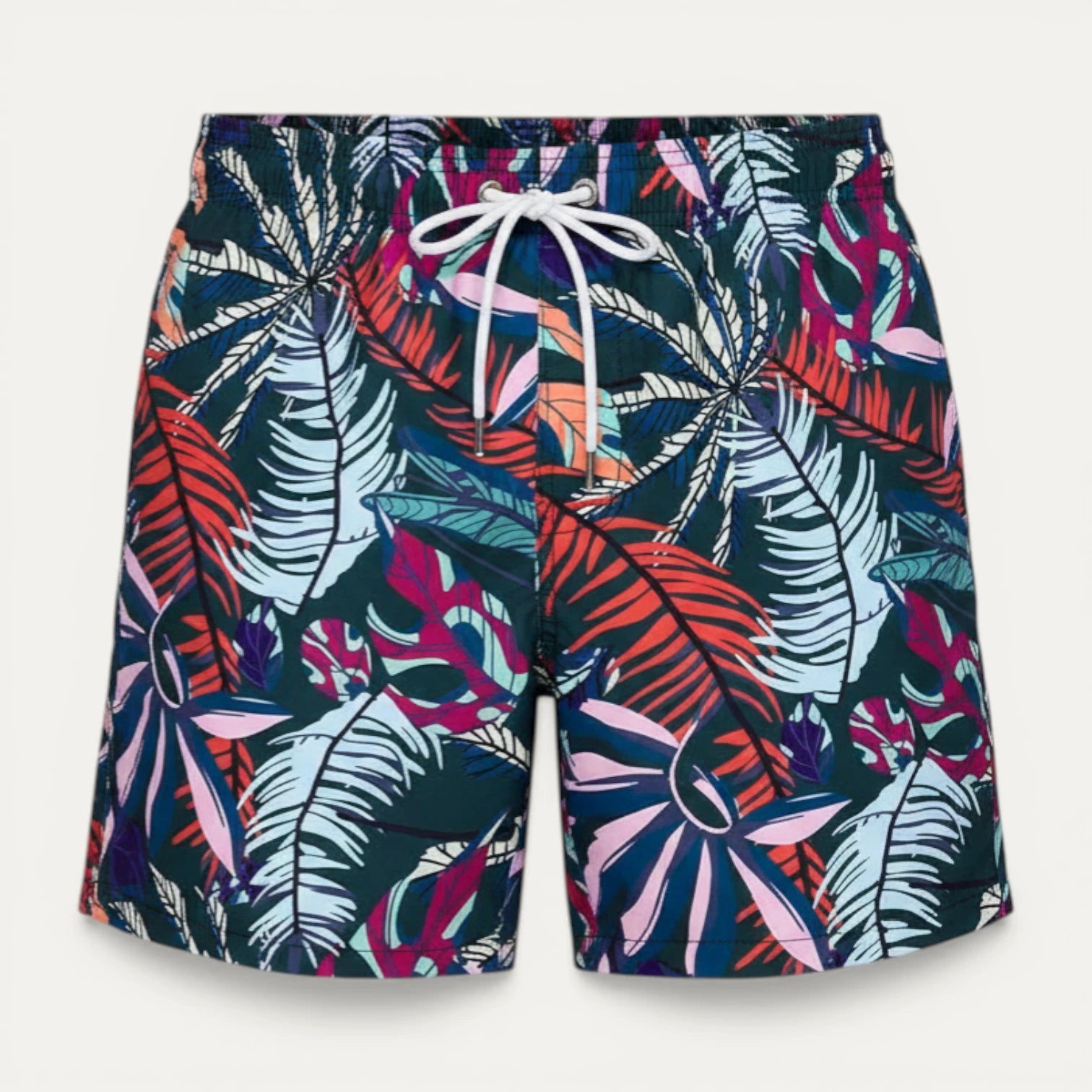 Short Bain Homme Imprimé Taille Élastique Cordon