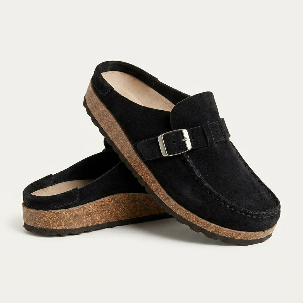 Mocassins Sabots Homme Boucle Semelle Texturée