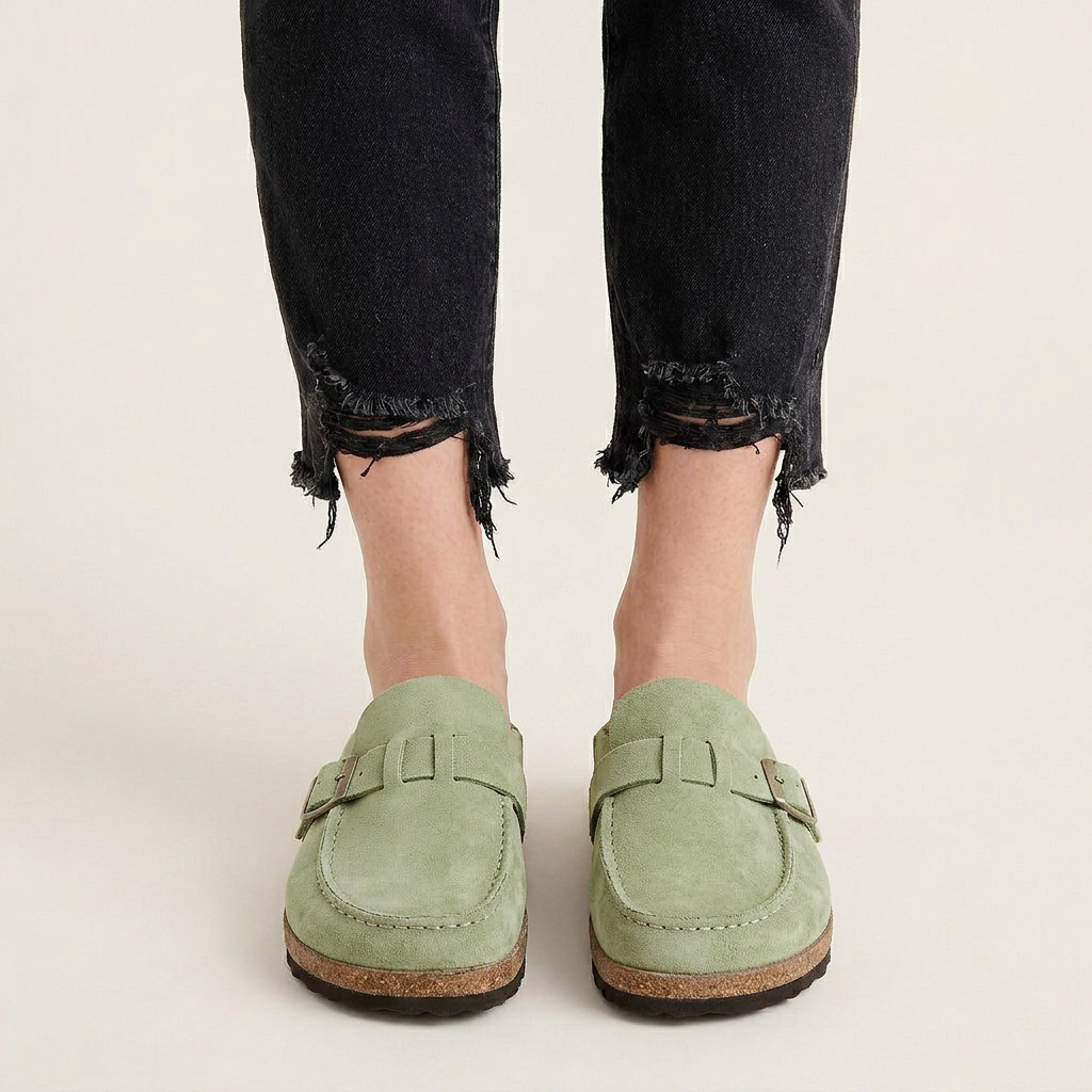 Mocassins Sabots Homme Boucle Semelle Texturée