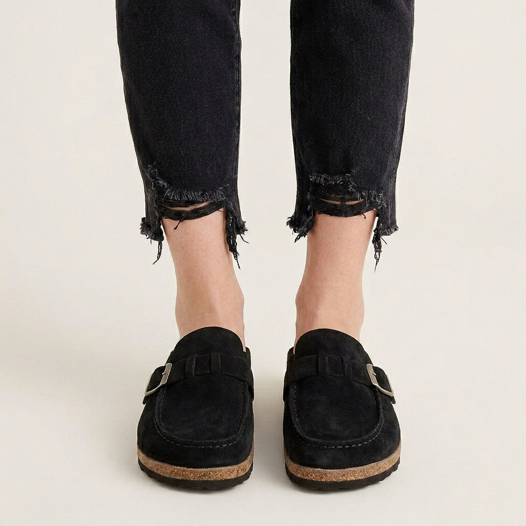 Mocassins Sabots Homme Boucle Semelle Texturée