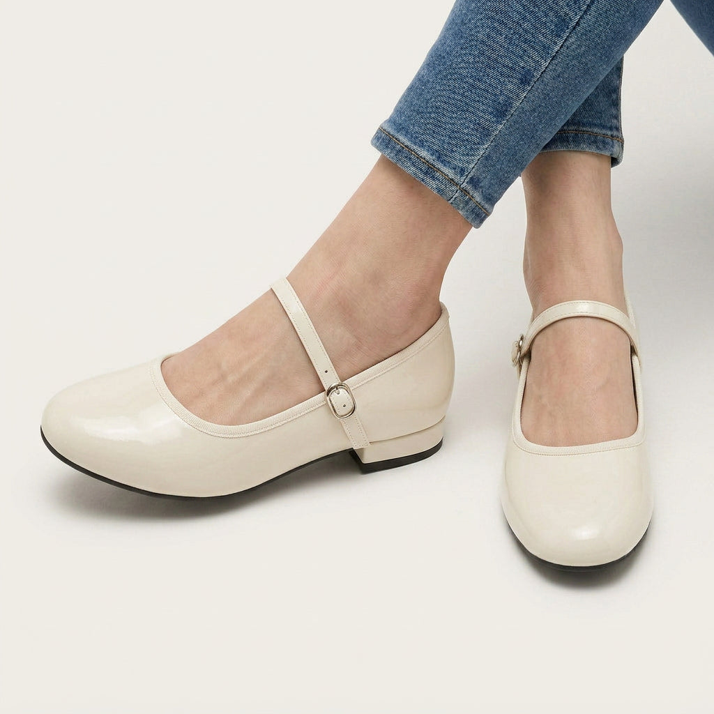 Chaussures Mary Jane Femme Vernies Bride Boucle