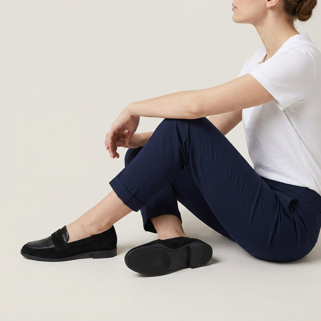 Mocassins Femme Effet Croco À Enfiler