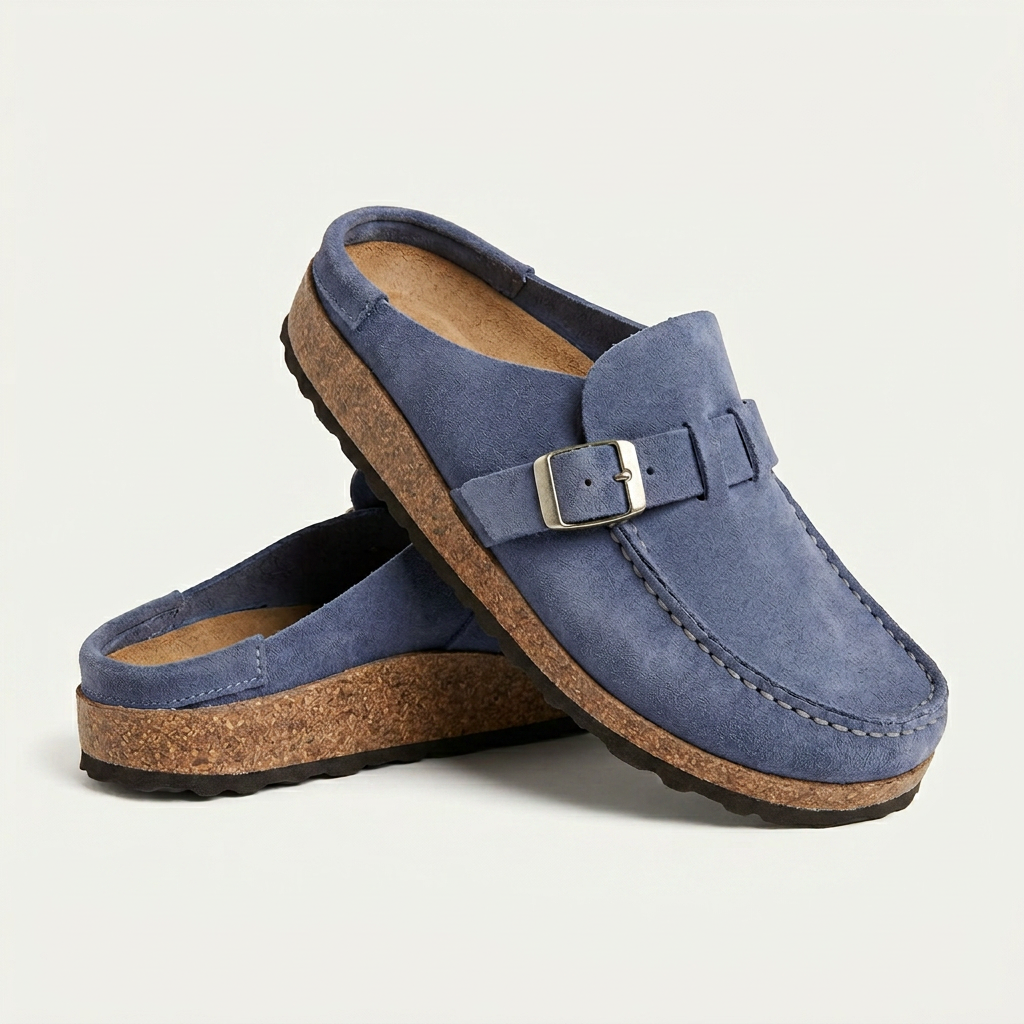 Mocassins Sabots Homme Boucle Semelle Texturée