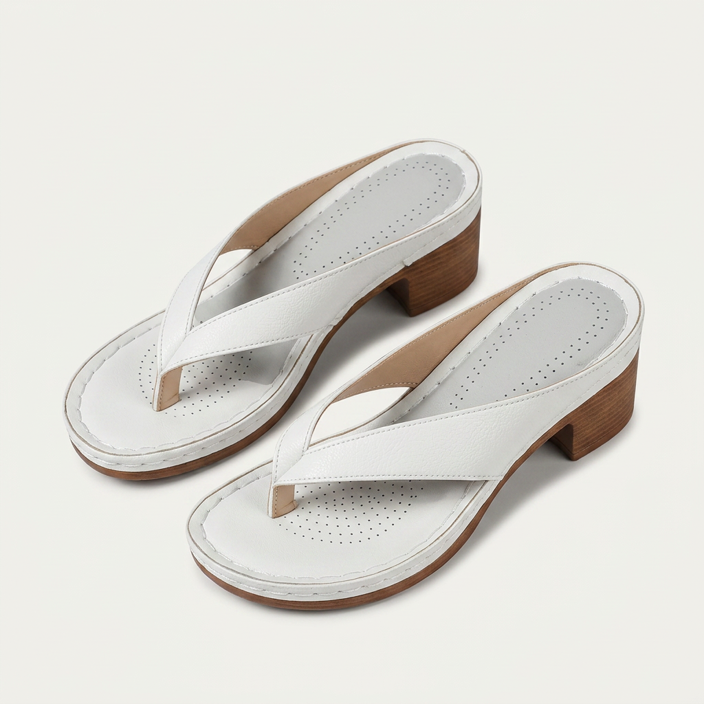 Sandales Mule Femme Entredoigt Talon Bloc
