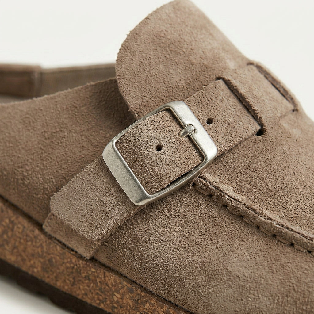 Mocassins Sabots Homme Boucle Semelle Texturée