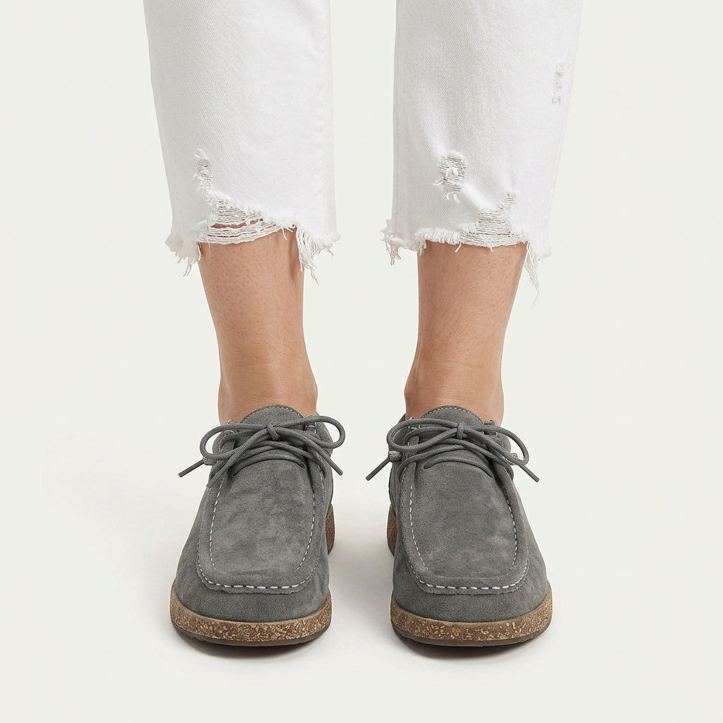Chaussures Femme Lacets Style Mocassin Motifs