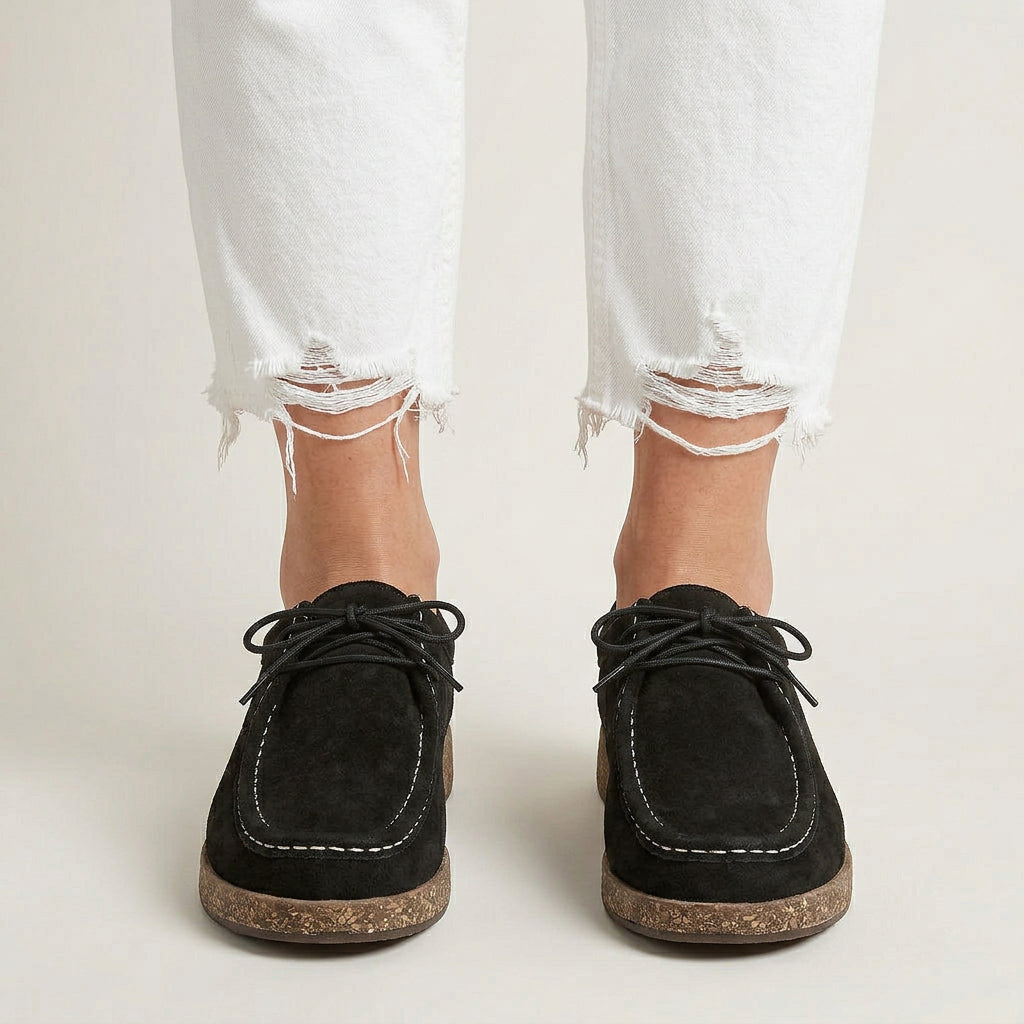Chaussures Femme Lacets Style Mocassin Motifs