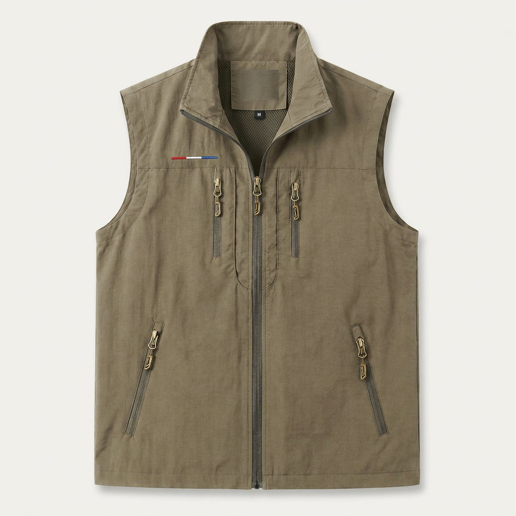 Gilet Sans Manches Homme Léger Zippé