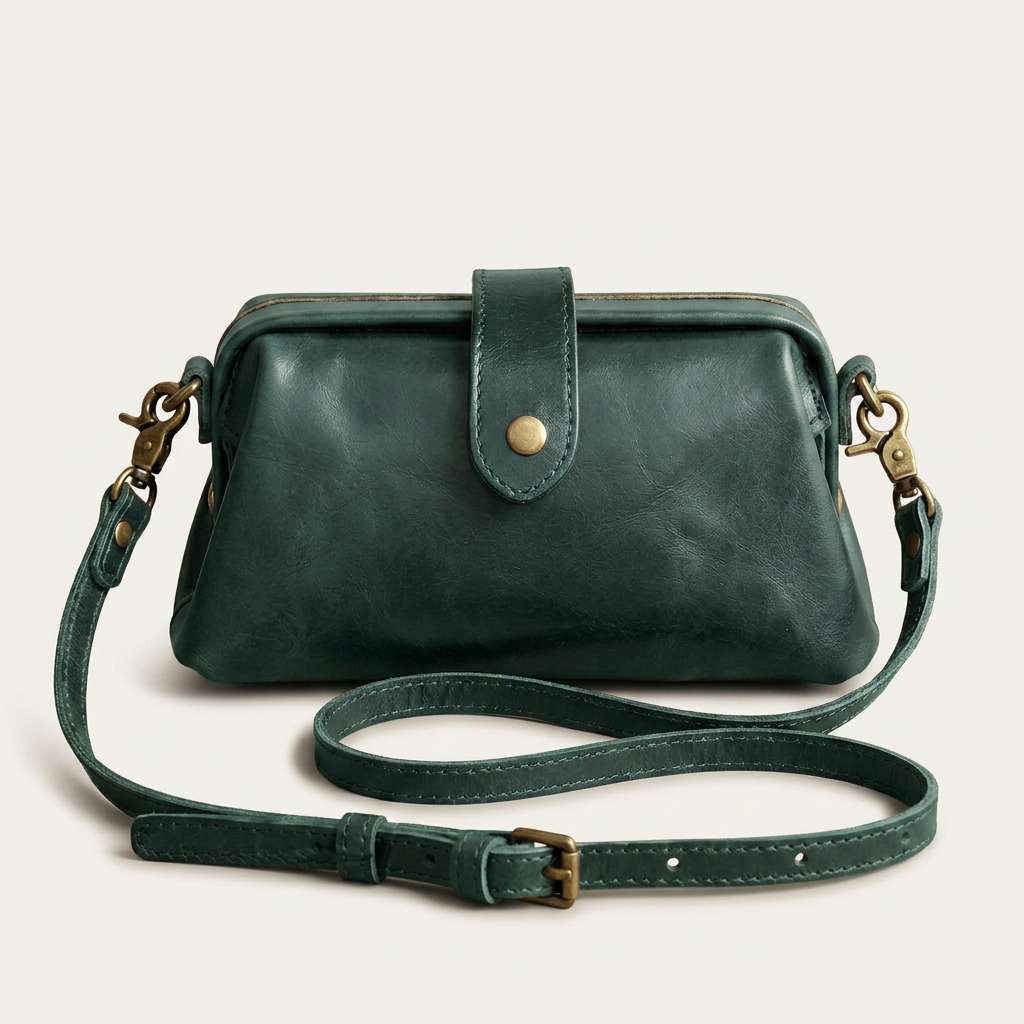 Sac Bandoulière Femme Vintage Rigide Réglable
