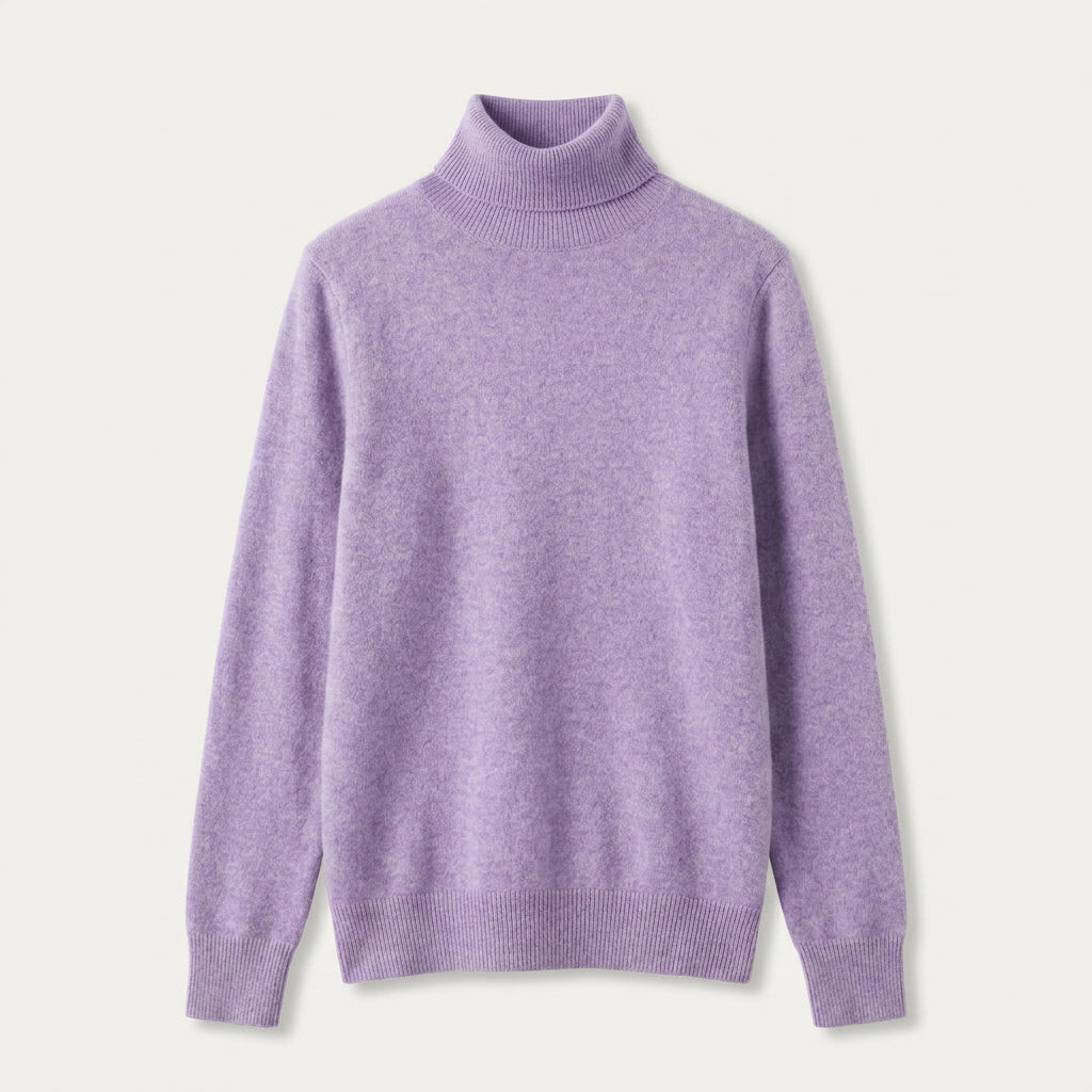 Pull Femme en Laine Col Roulé