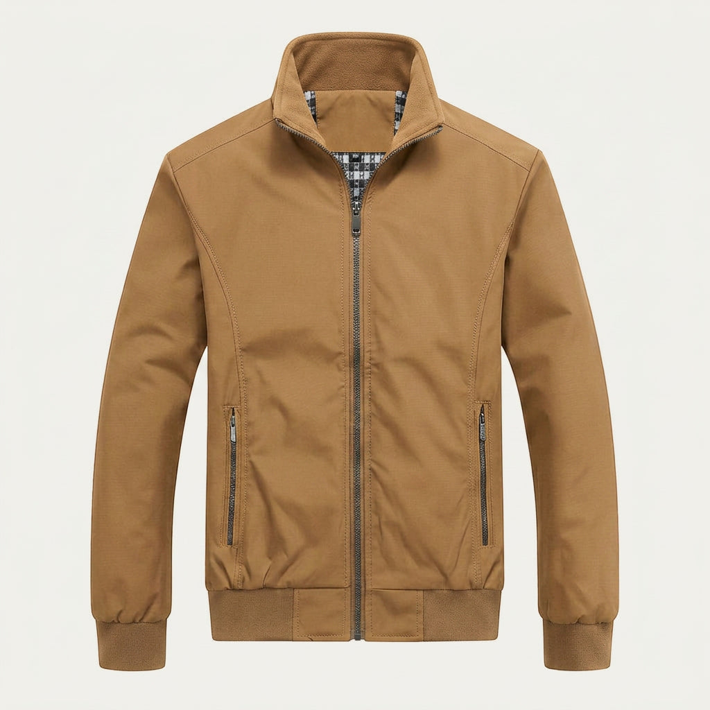 Veste Homme Zippée à Col Montant