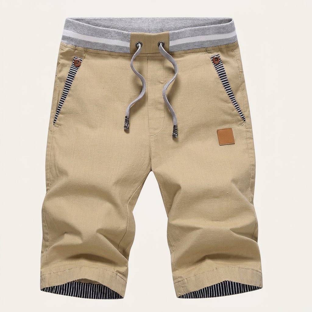 Short Homme Taille Ajustable Poches Contrastées
