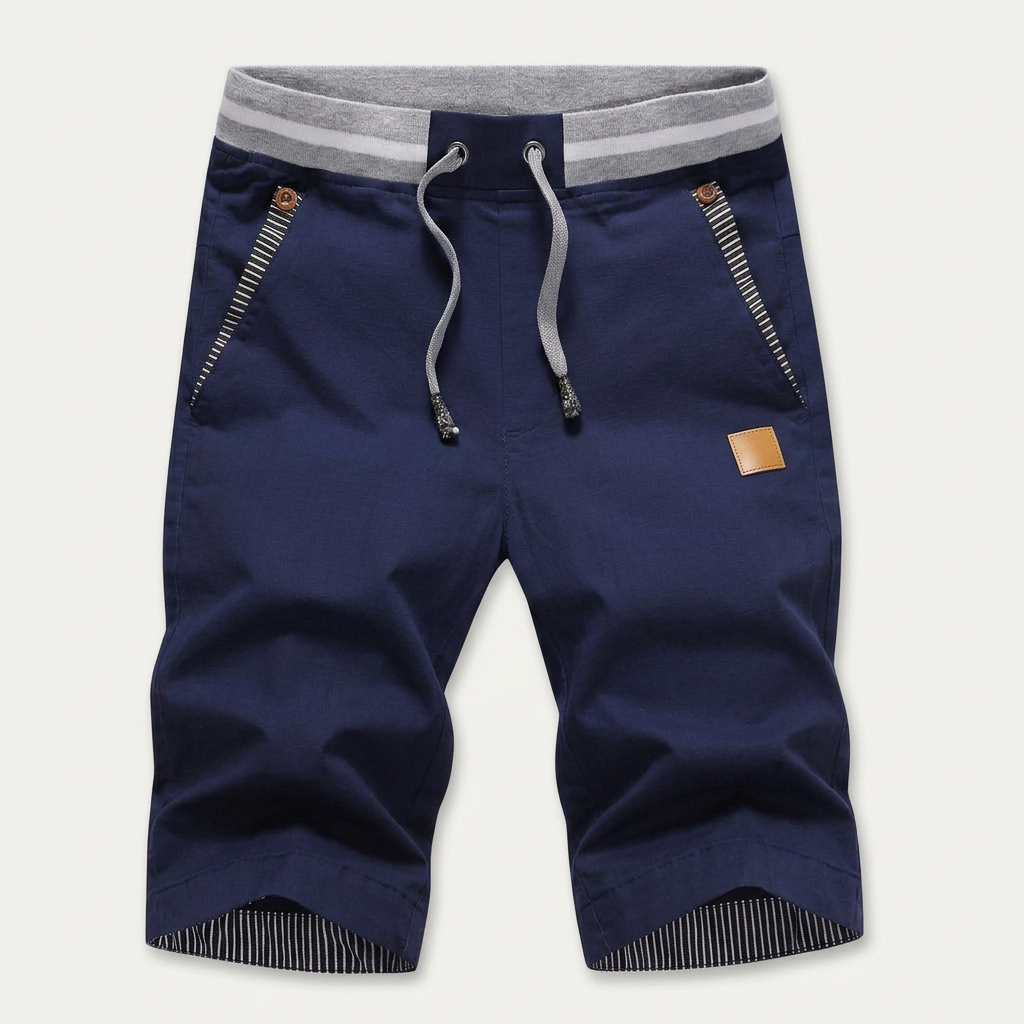Short Homme Taille Ajustable Poches Contrastées