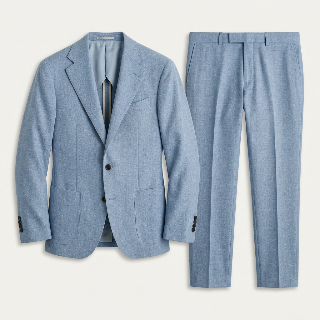 Costume Homme Deux Pièces Blazer Revers Crantés