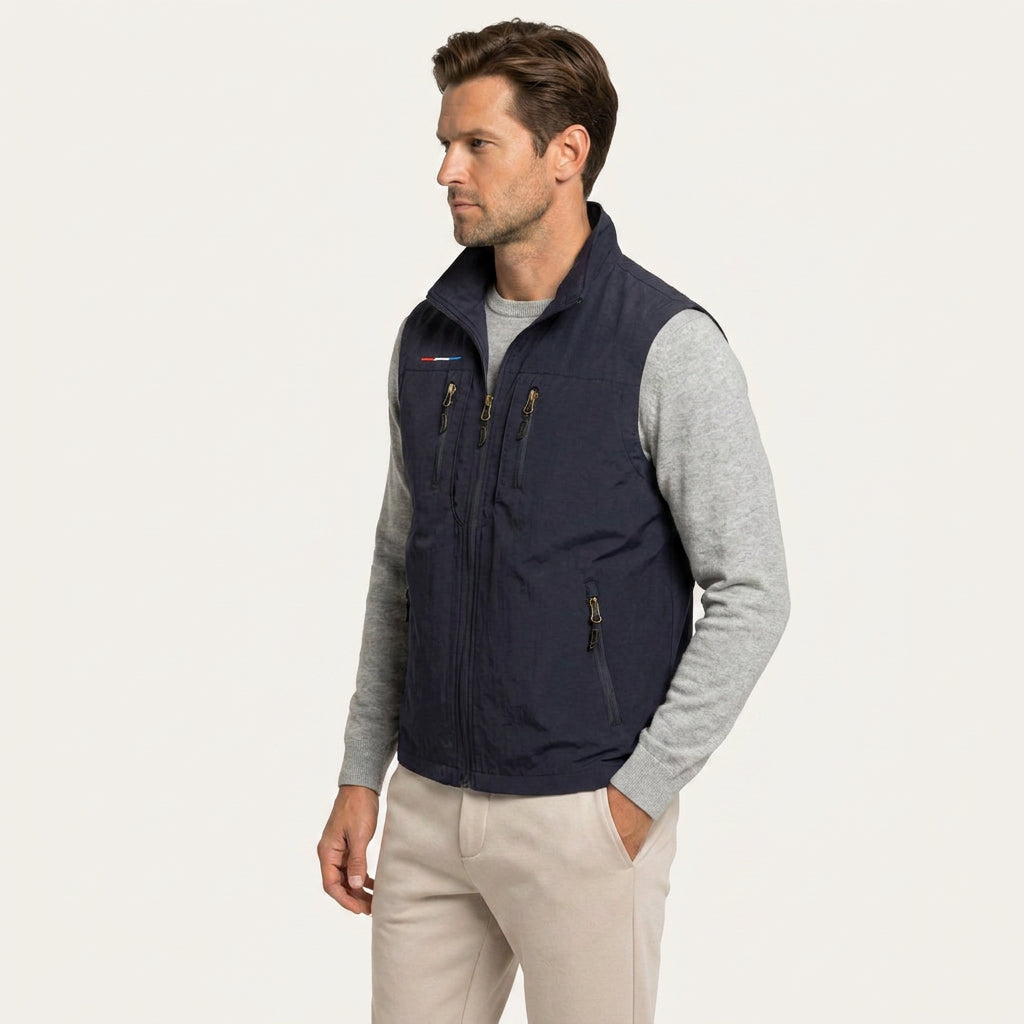 Gilet Sans Manches Homme Léger Zippé