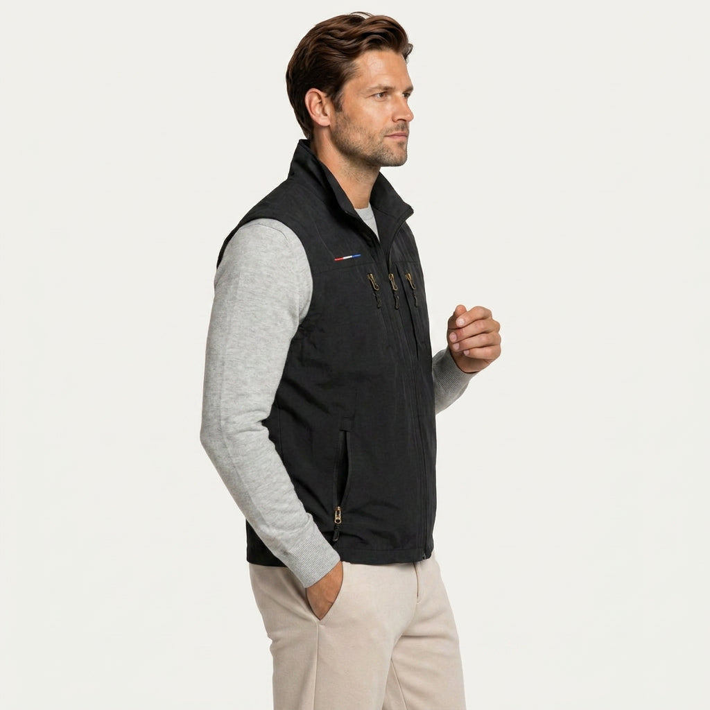 Gilet Sans Manches Homme Léger Zippé