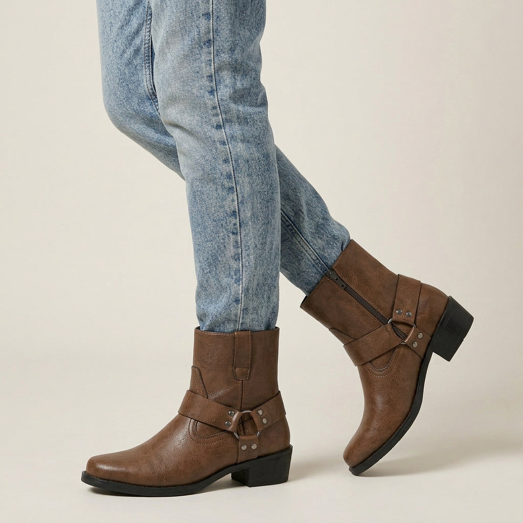 Bottines Cowboy Homme à Boucle
