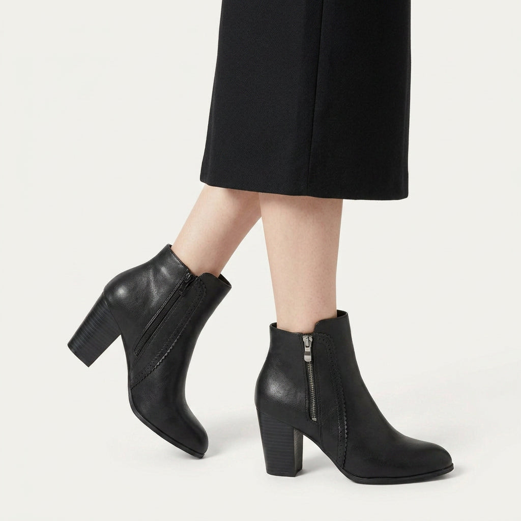 Bottines Femme à Talon Carré