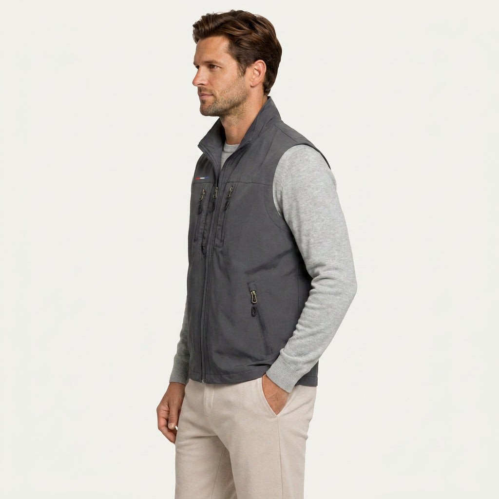 Gilet Sans Manches Homme Léger Zippé