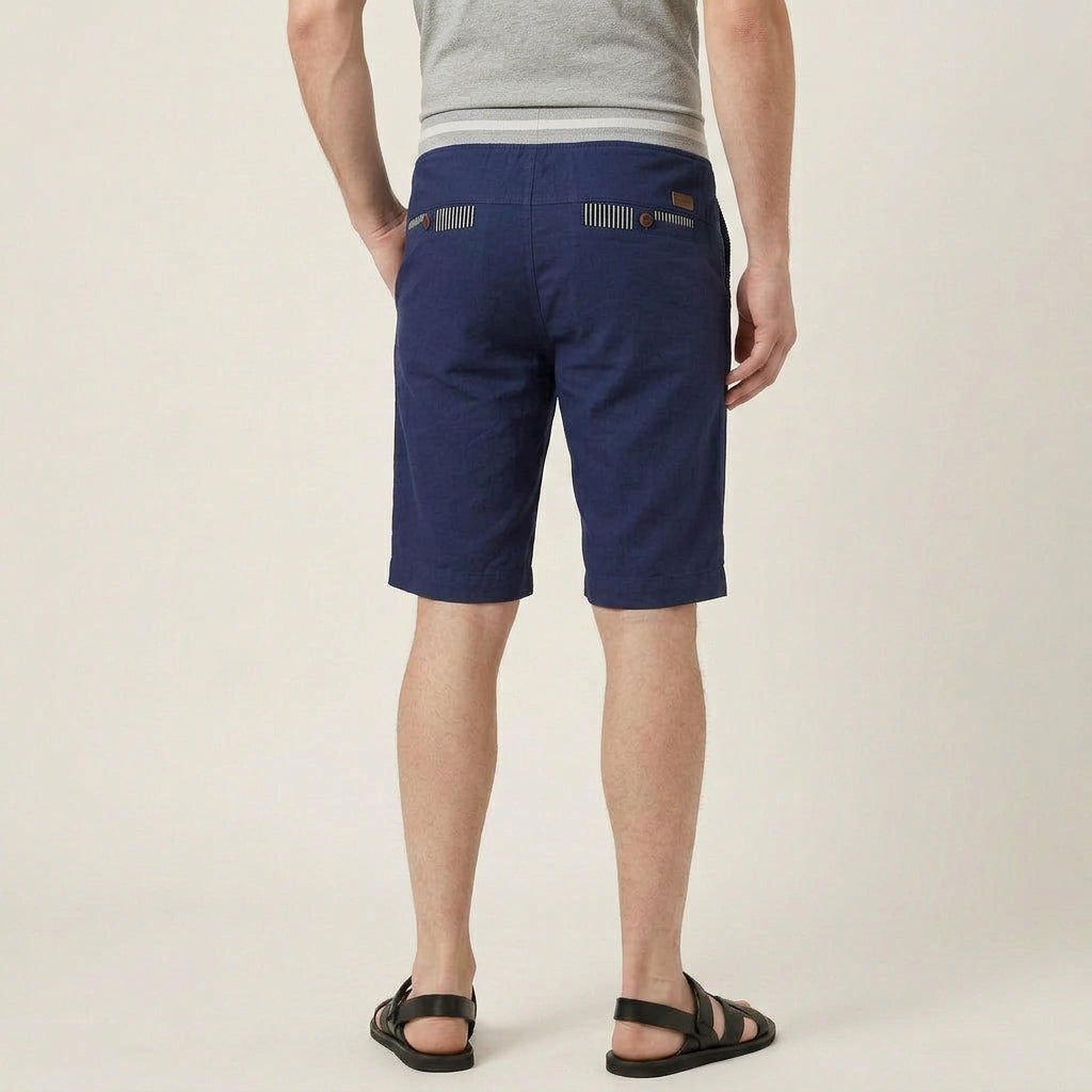Short Homme Taille Ajustable Poches Contrastées