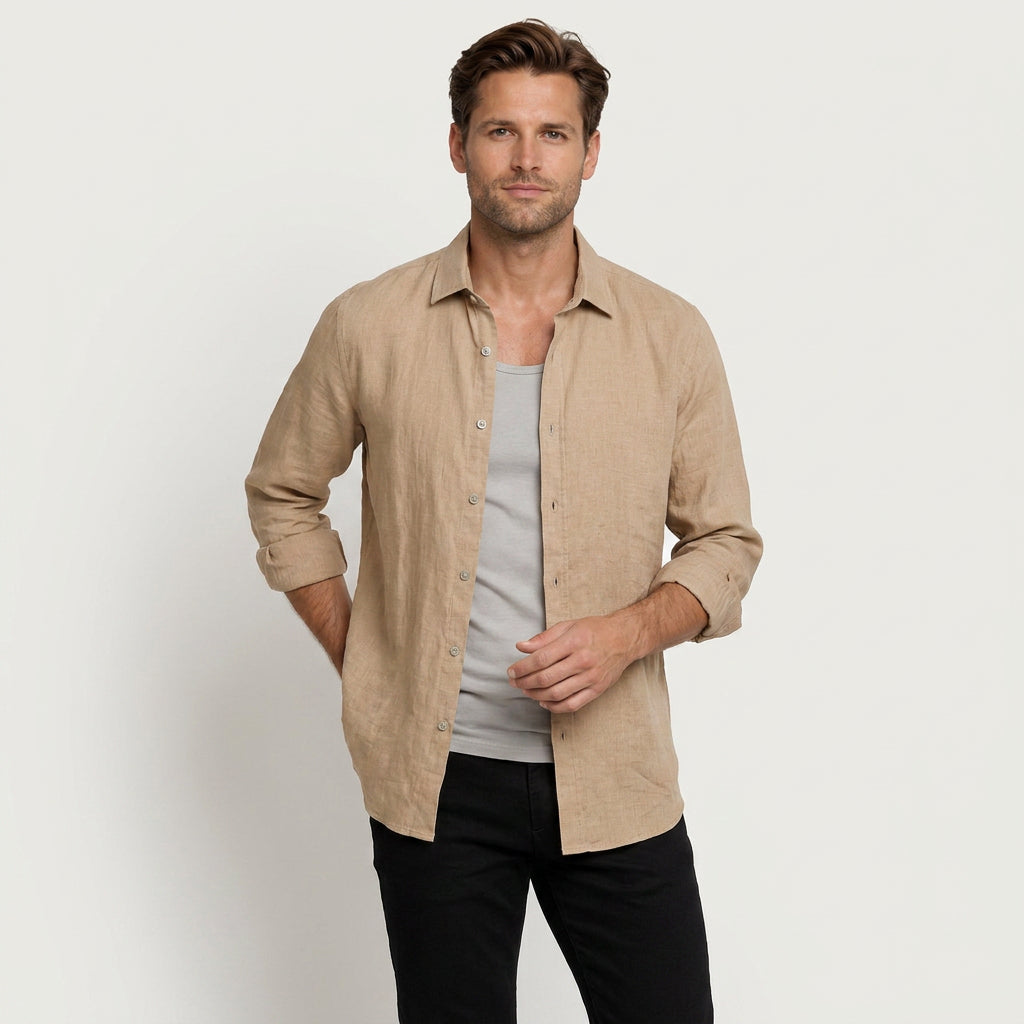 Chemise Homme Col Classique Texture Tissée