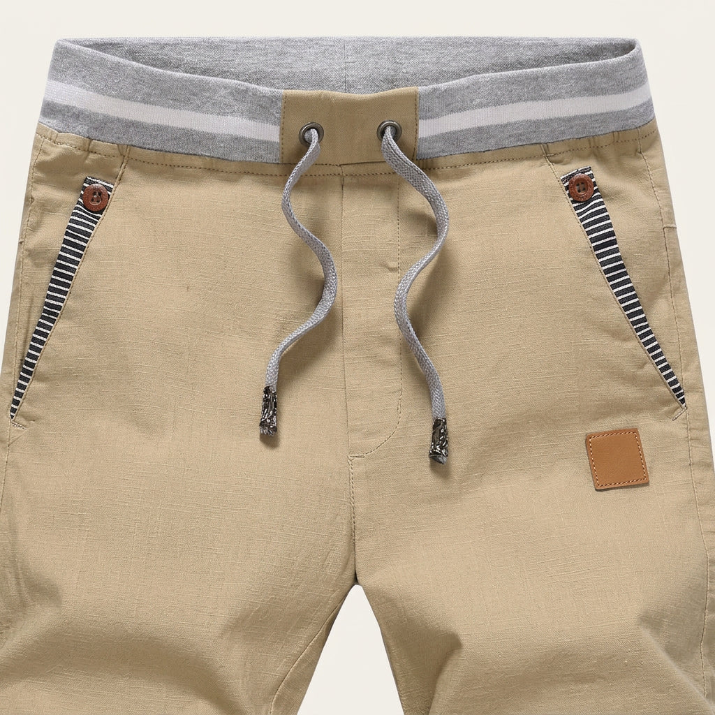 Short Homme Taille Ajustable Poches Contrastées