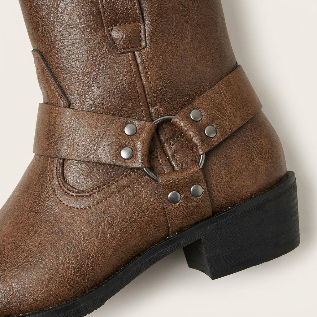Bottines Cowboy Homme à Boucle