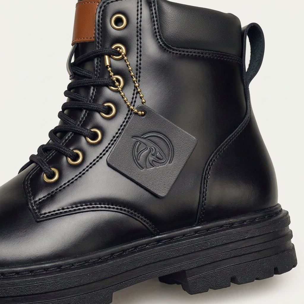 Bottines Montantes à Lacets Homme