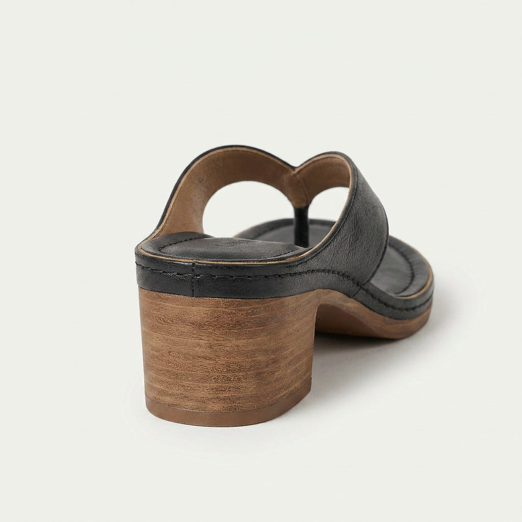Sandales Mule Femme Entredoigt Talon Bloc