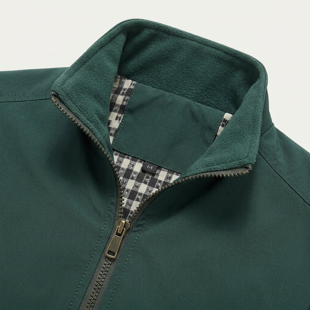 Veste Homme Zippée à Col Montant
