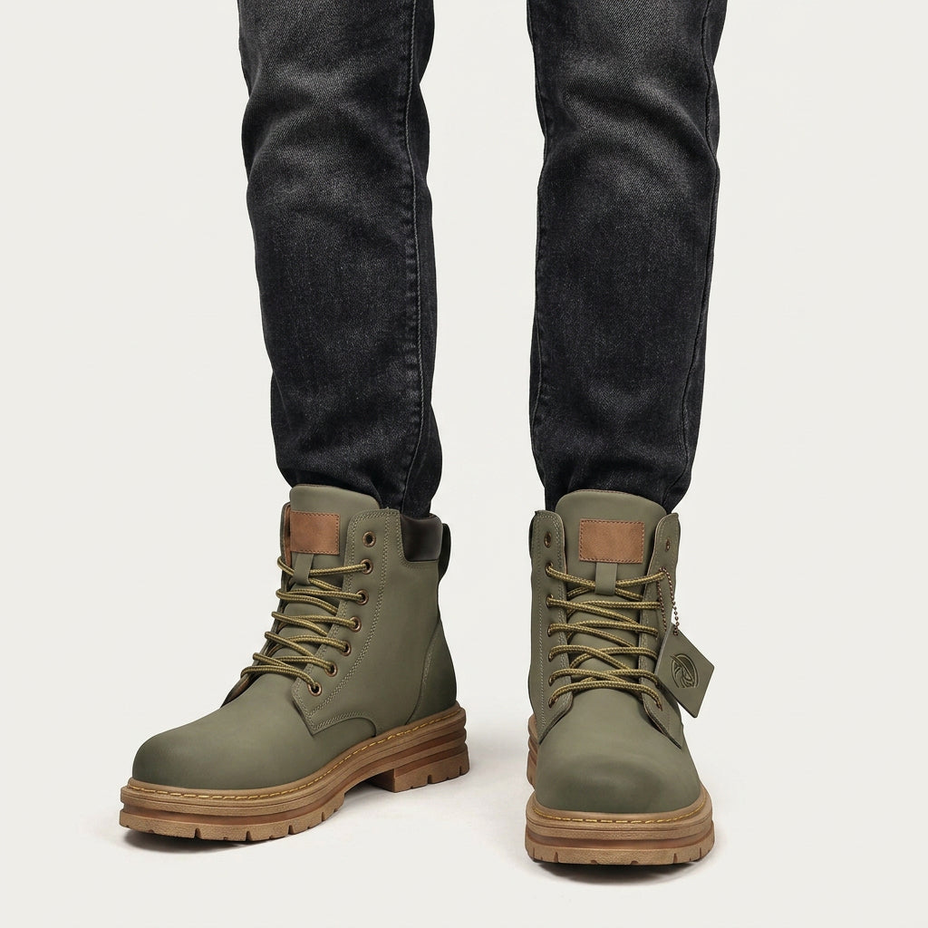 Bottines Montantes à Lacets Homme