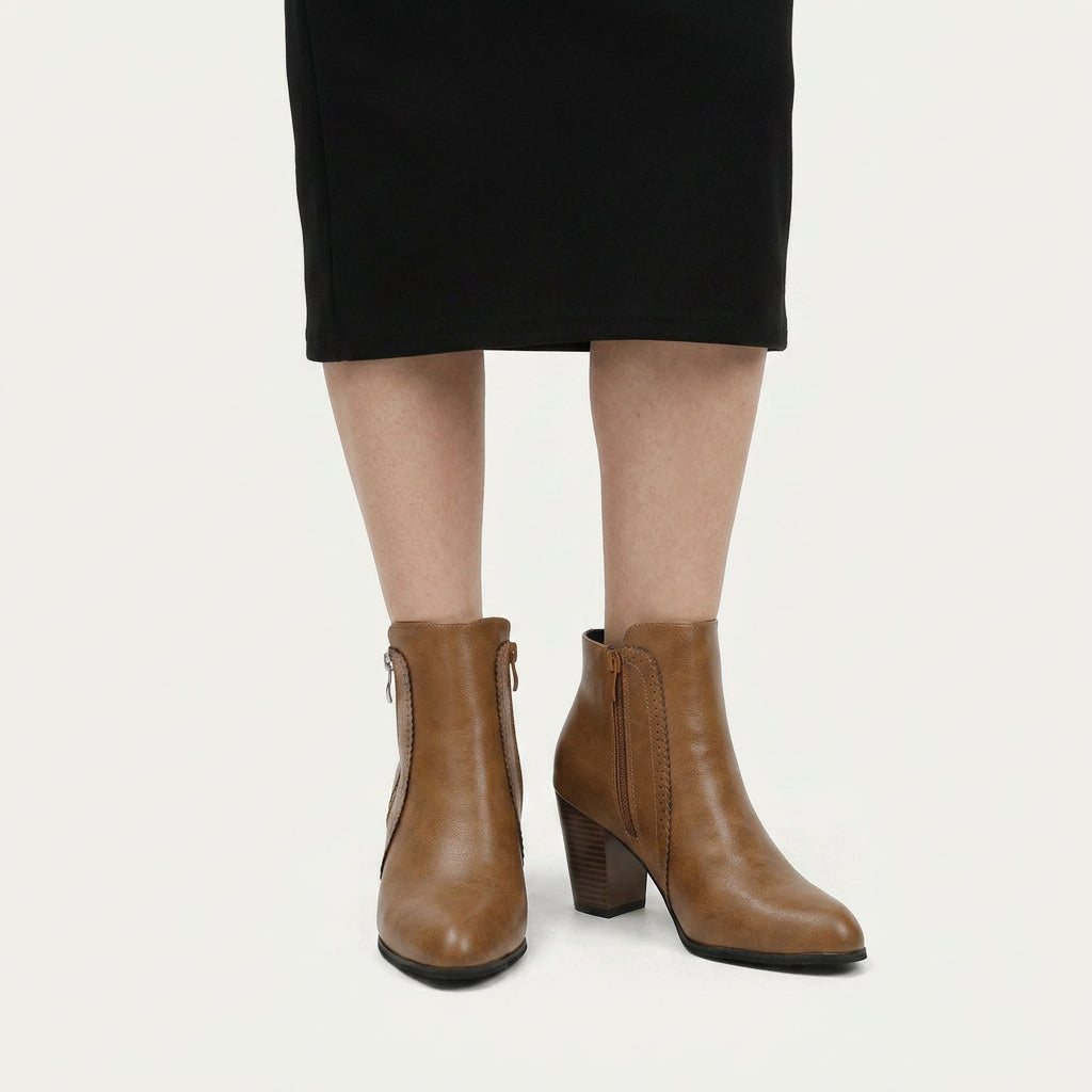 Bottines Femme à Talon Carré