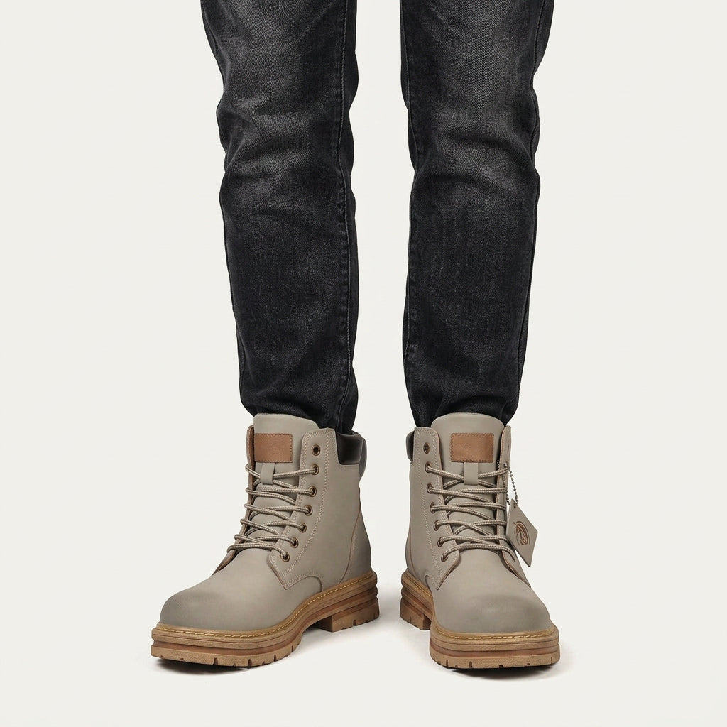 Bottines Montantes à Lacets Homme
