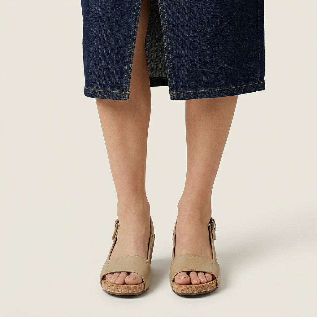 Sandales Femme Talon Plateforme Bride Arrière