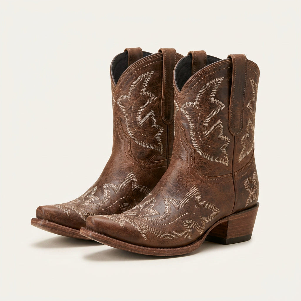 Bottines Western Femme à Bout Pointu