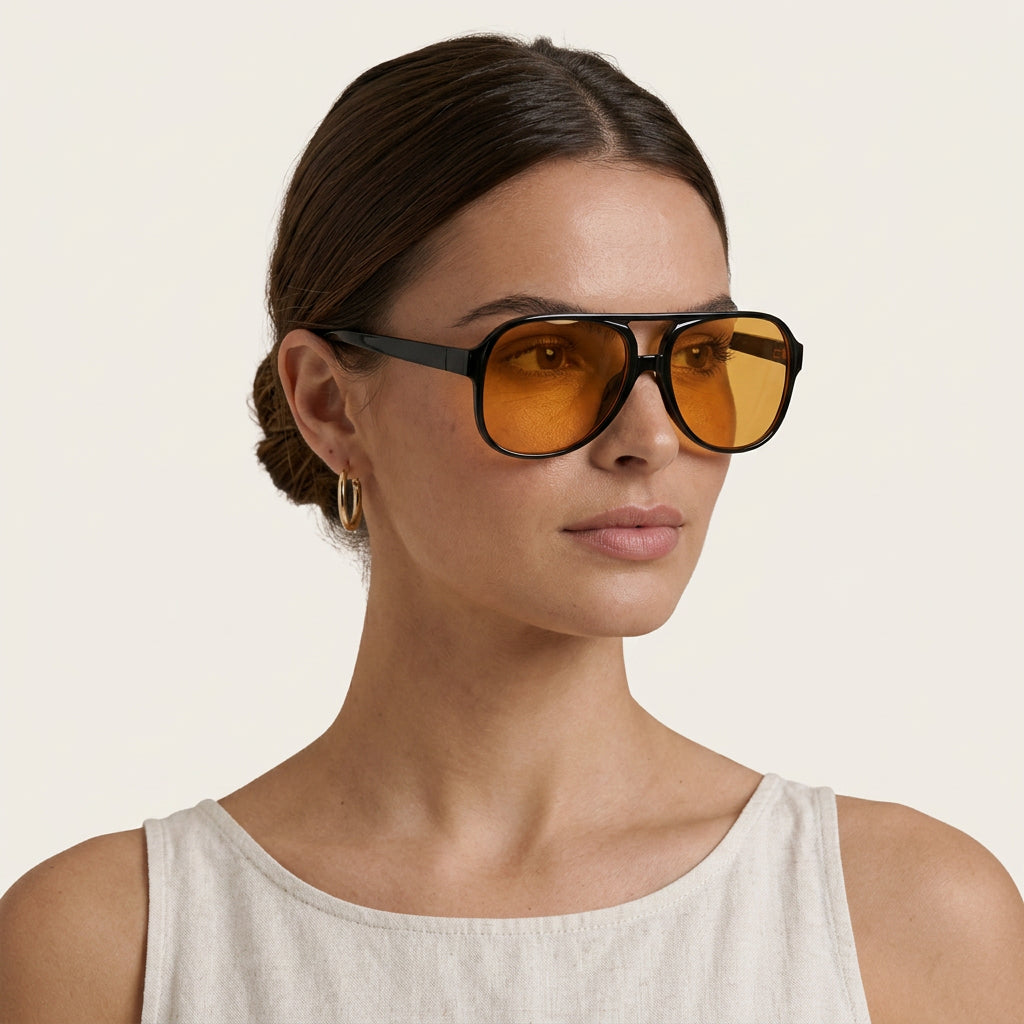 Lunettes De Soleil Aviateur Femme Verres Dégradés